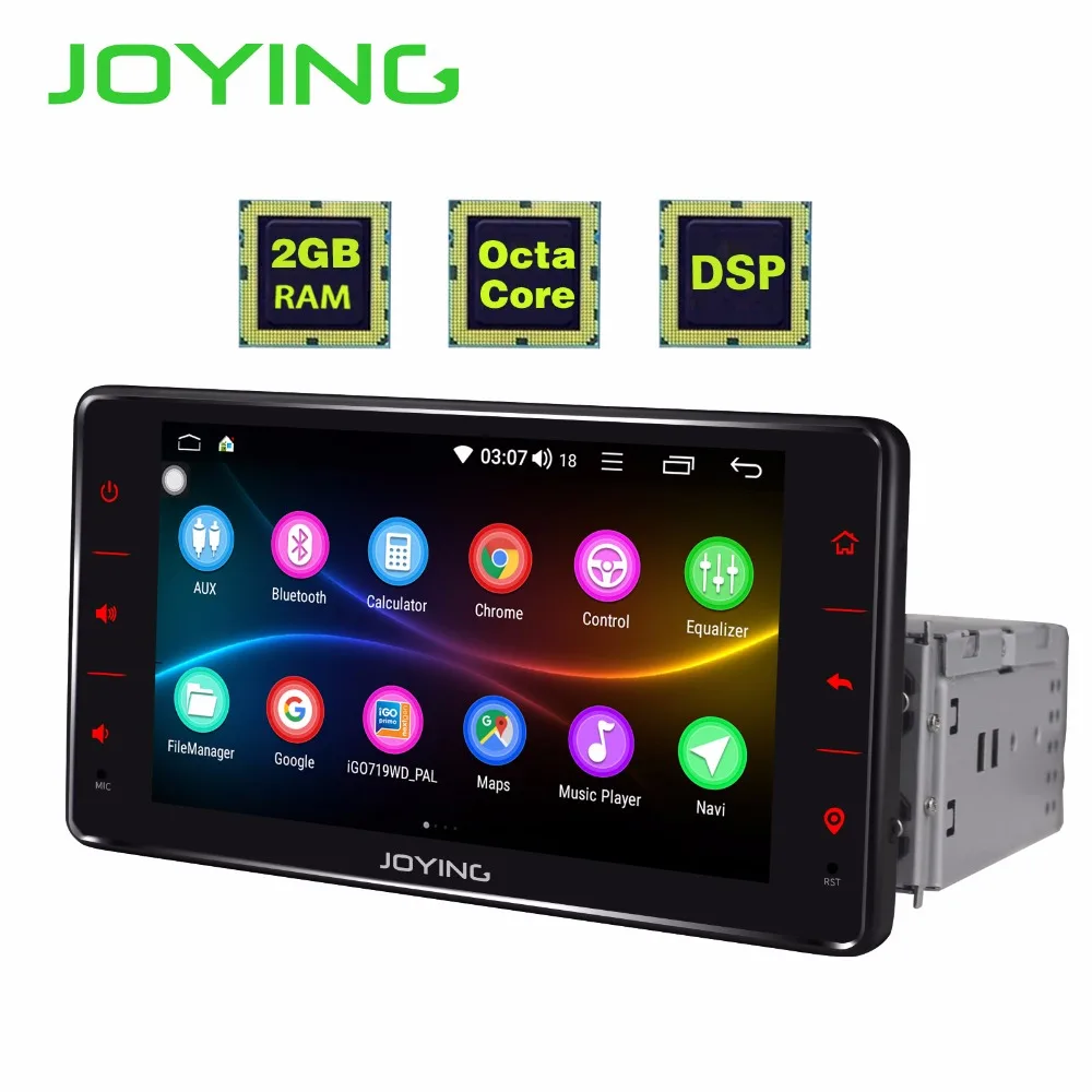 Excellent JOYING Offcial radio cassette record 6.2 inch Android 8.1 with free OBD with DSP autoradio HD Screen 2GB Ram GPS Navigation SWC 1