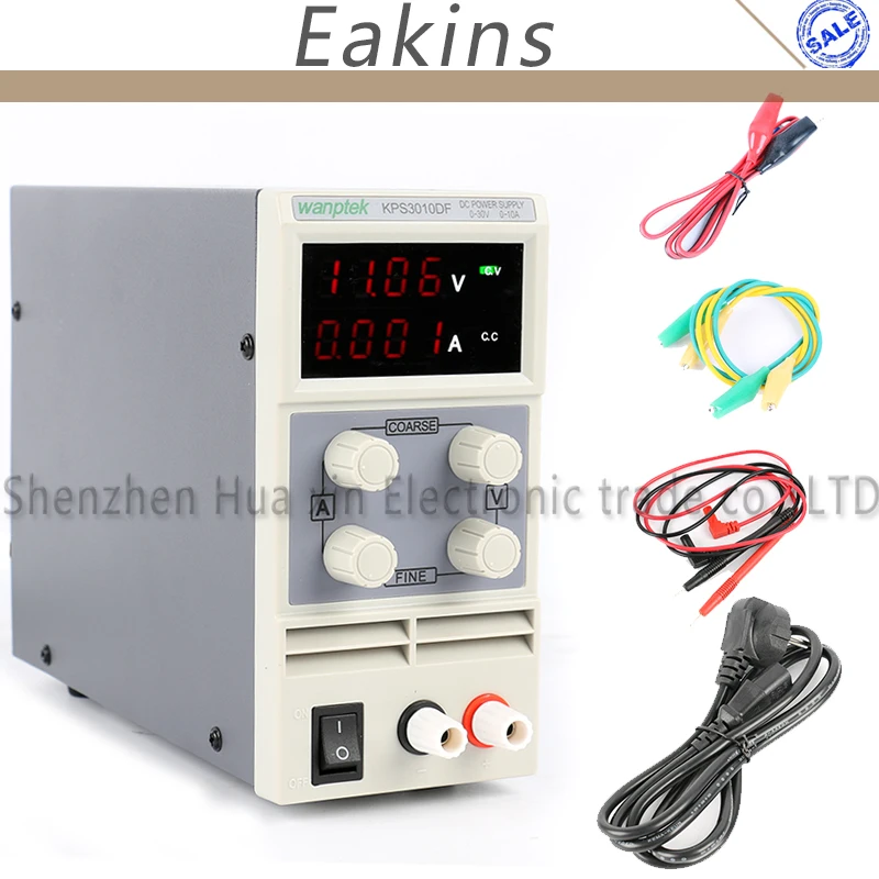 KPS-3010D KPS-3010DF Mini Digital ajustable laboratorio DC fuente de alimentación 30 V 5A 10A 110 V-220 V de conmutación fuente de alimentación 0,1 V/0.01A - 6