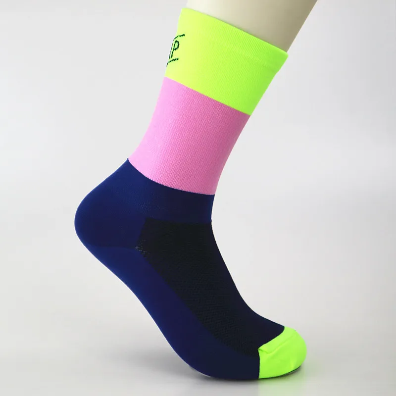 20 пар Coolmax мужские велосипедные носки для верховой езды дышащие спортивные носки баскетбольные - Цвет: Зеленый