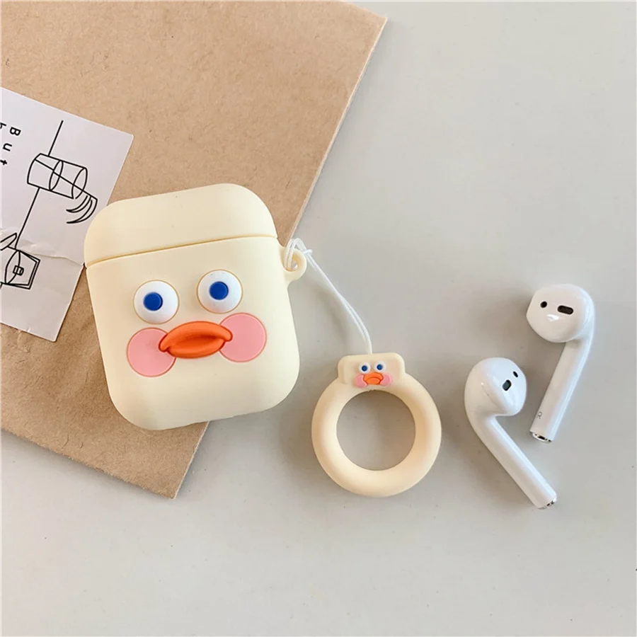 Милый чехол для AirPods, чехол для Bluetooth, беспроводные наушники, чехол для Apple Airpod 2, чехол для наушников, зарядная коробка Funda