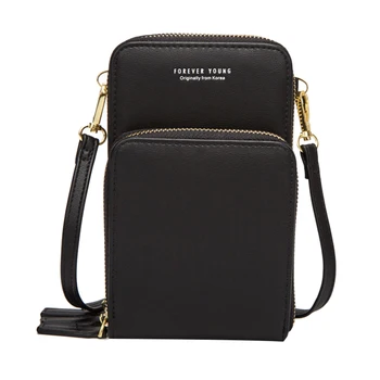 

TFTP-Colorful Cellphone Bag Fashion Daily Use Card Holder Small Summer Shoulder Bag For Women Black