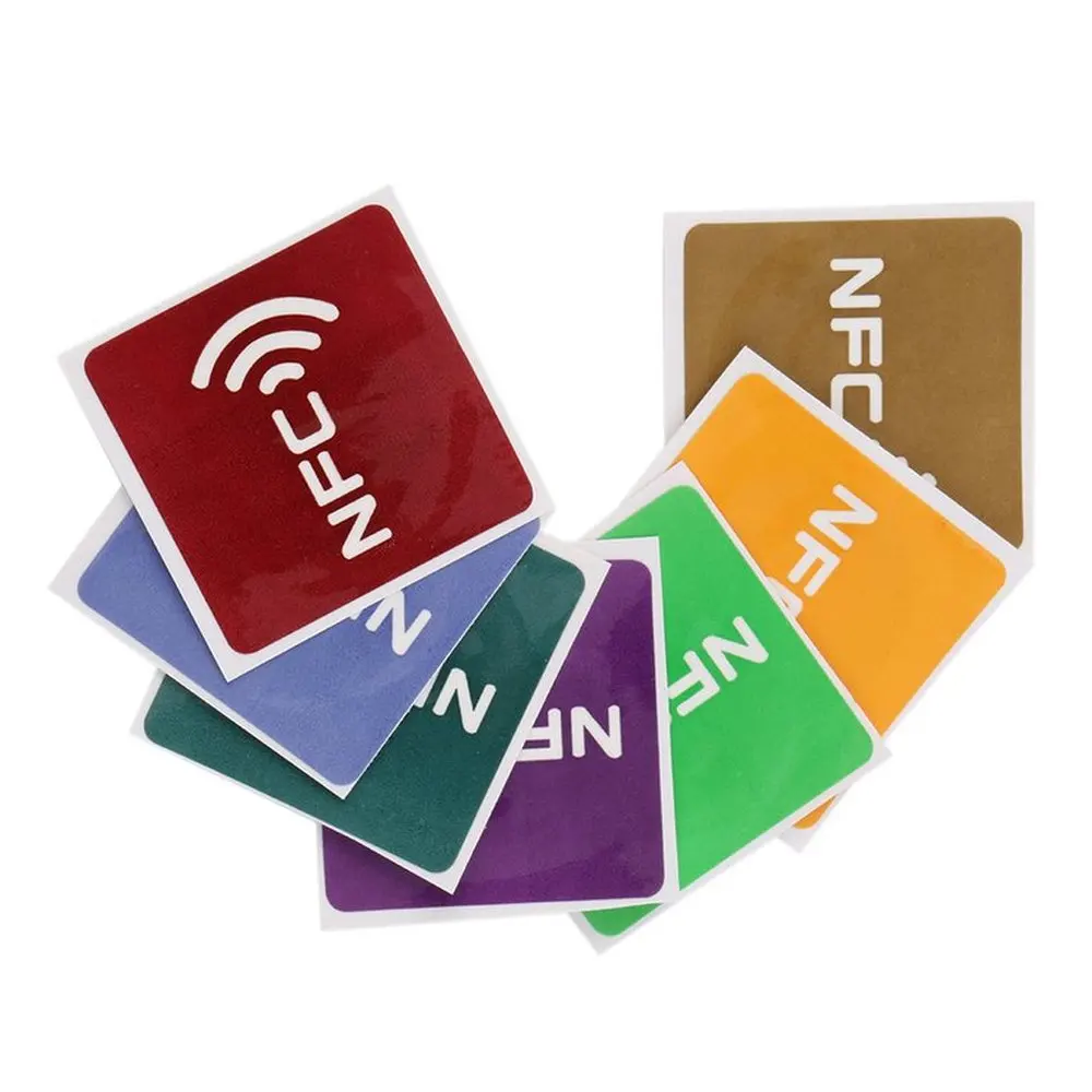 Wholesale 7pcs Universal Multicolor Square NFC Tags Stickers Lables Access Control Card For NFC-enabled Device | Безопасность и