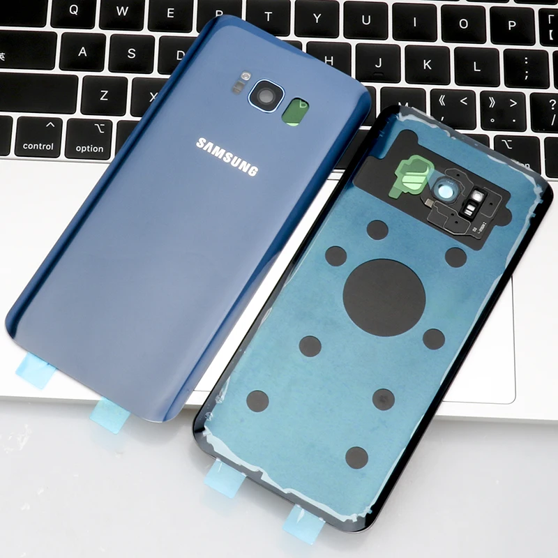 6," для SAMSUNG Galaxy S8 PLUS G955F задняя крышка батарейного отсека задняя стеклянная крышка Корпус чехол Замена для SAMSUNG S8 plus Крышка батарейного отсека