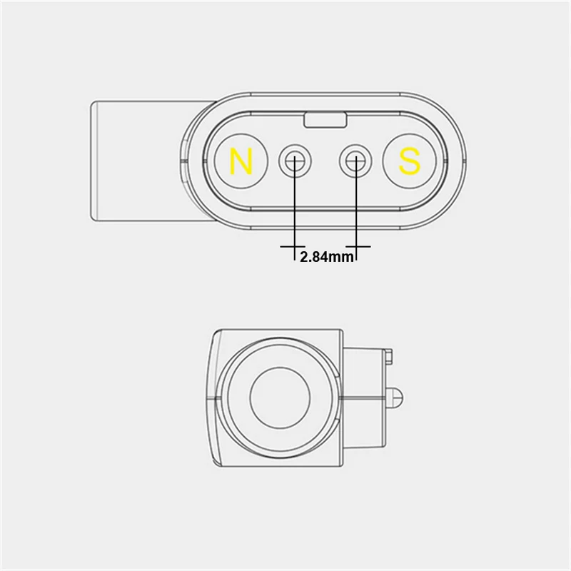  Universal Smart Watch Smart Wristbands charging Line Cable Magnet Suction 2-pin 2.84mm 4-pin 7.62mm - 32901929866