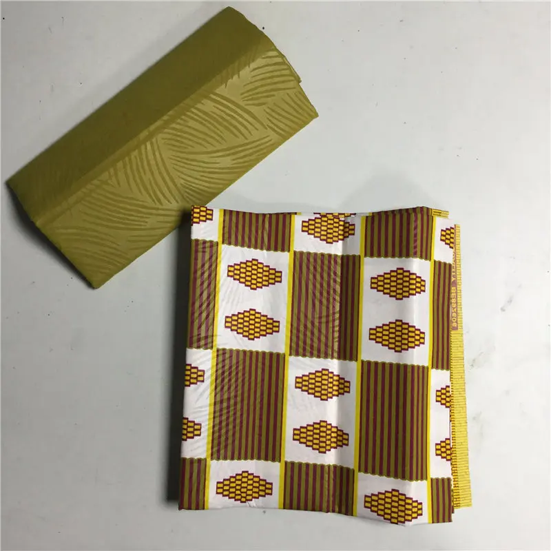 

Wax Nigerian fabric Ankara Kent Fabric 2+2 yards Nigeria fabric for garment Ankara wax fabric