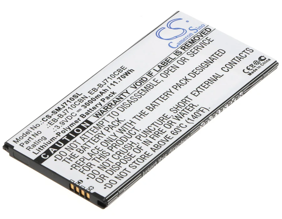 Cameron Sino 3000 мАч батарея EB BJ710CBC BJ710CBE BJ710CBN для Samsung Galaxy J7 2016 SM J7108 J7109 J710F J710K|cameron sino|3000mah