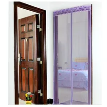 Москитная Сетка От Насекомых Ошибках Fly Магнитные Сетки Screen Door Занавес Окно Фиолетовый