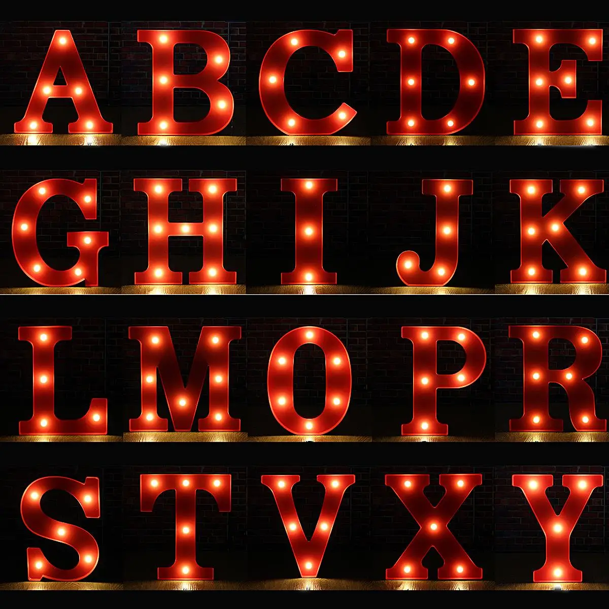 wall lamp led night light lamp kids marquee letter lights vintage