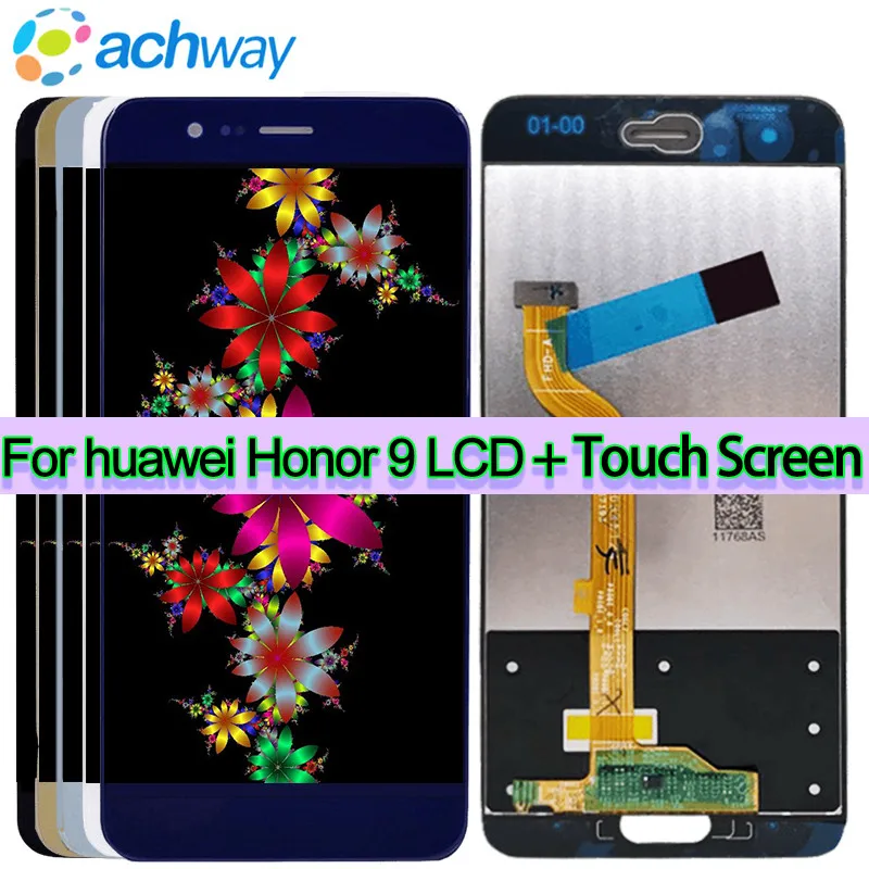 

Display For Huawei Honor 9 STF-L09 STF-AL10 STF-AL00 LCD Display Touch Screen with Tools Digitizer Assembly Honor 9 LCD Display