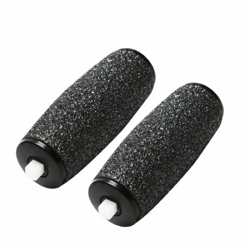 Mayitr 4pcs Extra Coarse Replacement Refill Roller Head Dark Gray For Electric Pedicure Foot File Tools