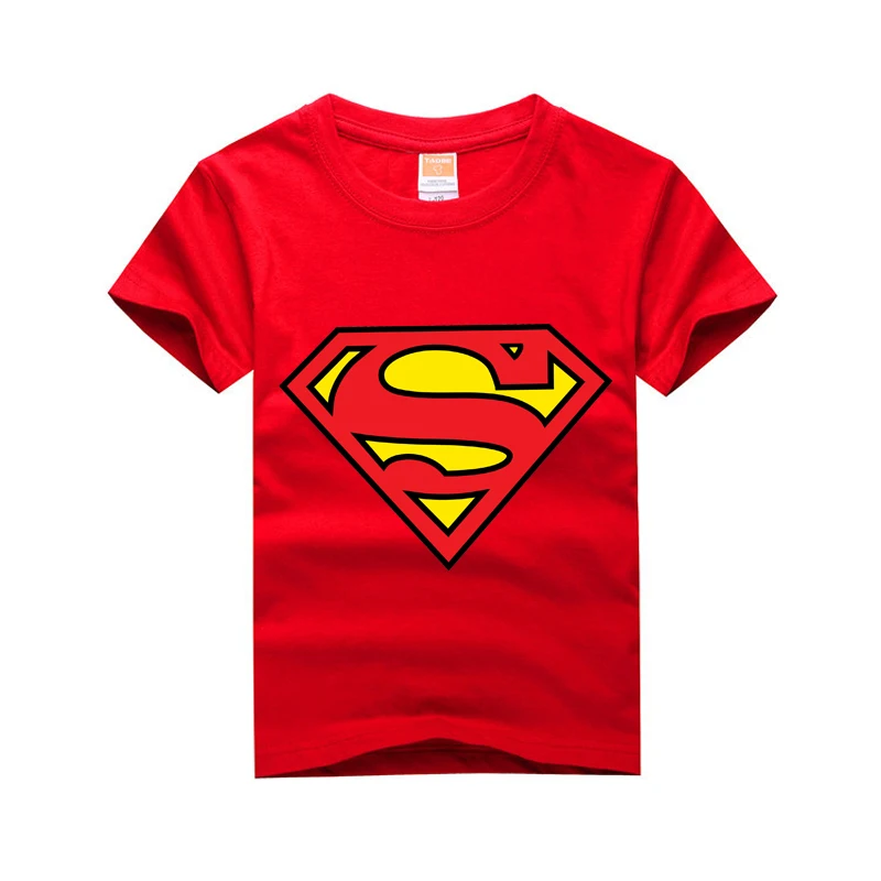 

kids t-shirt superman 3D print baby T-Shirts Kids Cotton Tops print 8 color choice T shirts size 3T-14T cloth