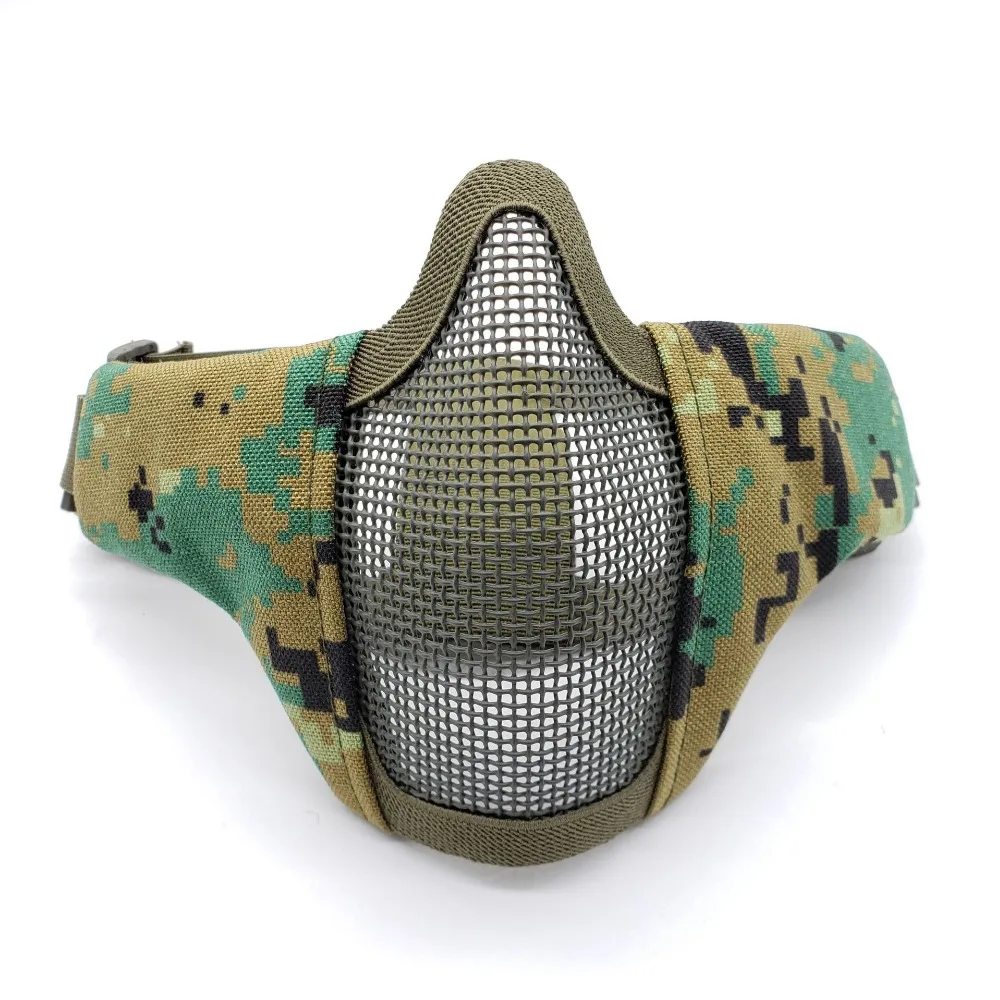

Breathable Half Face Mask Outdoor Field CS Army Games Mesh Eye Shield Mask Tactical Hunting Mesh Airsoft Mask Bike Mask Bicycle
