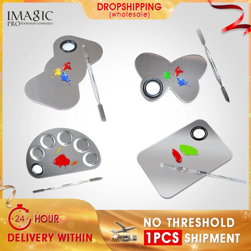 Professional Stainless Steel Butterfly Shape Makeup Nail Eye Shadow Pigments Cosmetics Palette Cosmetic Tools Professional Stainless Steel Butterfly Shape Makeup Nail Eye Shadow Pigments Cosmetics Palette Cosmetic Tools