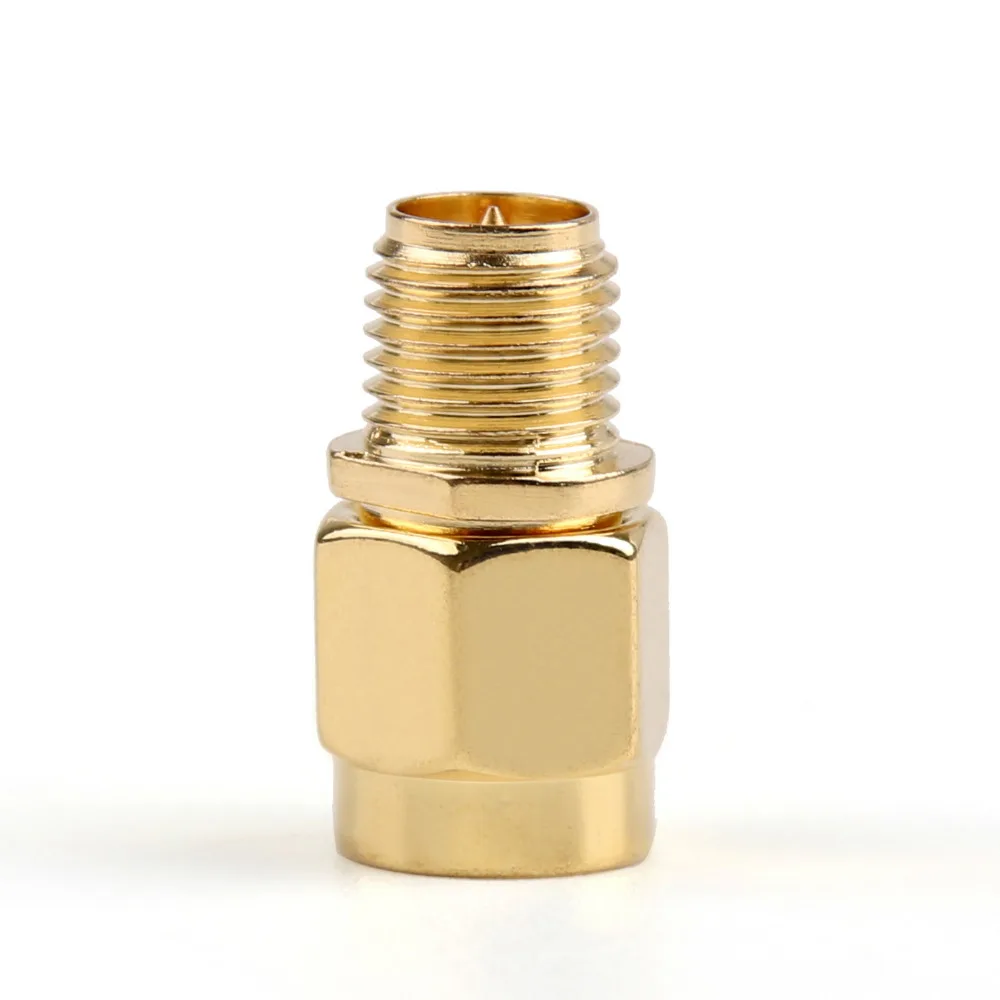 

Areyourshop Adapter RP-SMA Male Jack To RP-SMA Female Connector Straight Gold Plating Male to Female High Quality Connector