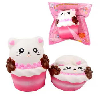 

Squishy Slow Rebound Pink Simulation Cat Claw Coffee Cup