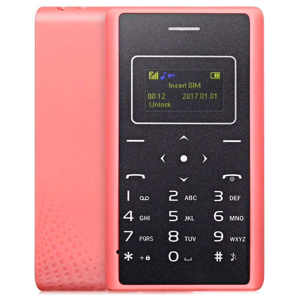 Original AIEK X7 Ultra Thin Kids 4 Colors Card Mobile Phone 4 8mm Low Radiation Mini