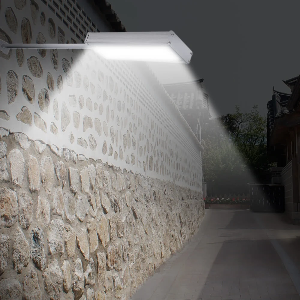 

48LEDs 800LM 4Modes Super Bright Microwave Radar Motion Sensor Solar Light Street Outdoor Spot Lighting Wall Path Lamp Security