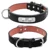 Large Durable Personalized Dog Collar PU Leather Padded Pet ID Collars Customized for Small Medium Large Dogs Cat 4 Size 9