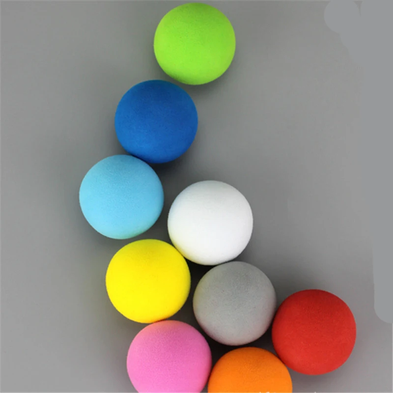 Lot de 30 balles en mousse EVA souple, 9 couleurs unies, 42mm, pour  pratique de Golf en extérieur, Tennis - AliExpress