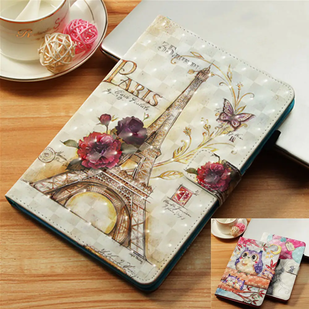 Cute Pattern PU Leather Flip Tab a6 SM T280 7.0'' cover Tablet Stand