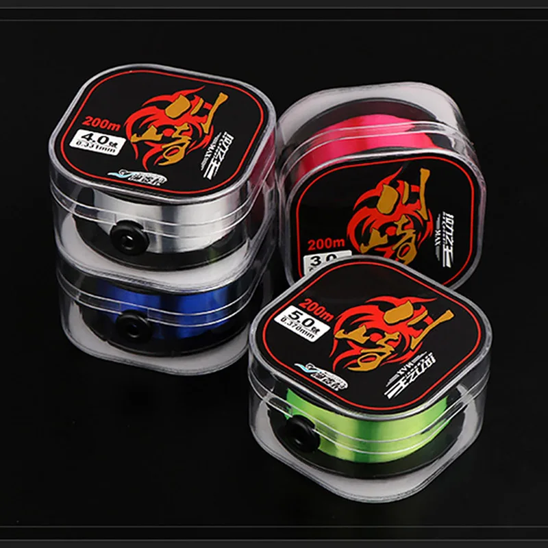 

200m Fishing Line Suitable for Sea Fishing Super Strong Tension Scratch-resistant Imported Material Nylon Fishing Line J