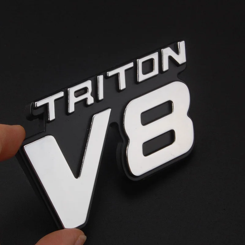 3D хромированный стикер TRITON V8 с символом для стайлинга автомобиля АБС пластик