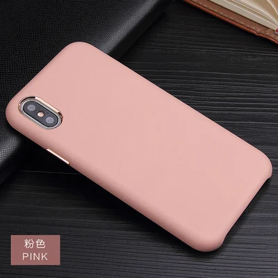 Алюминиевый чехол с металлической кнопкой для iPhone 11 Pro Max 6 6S 7 8 Plus X чехол из искусственной кожи чехол для iPhone XS MAX XR X 11 чехол s - Цвет: Pink