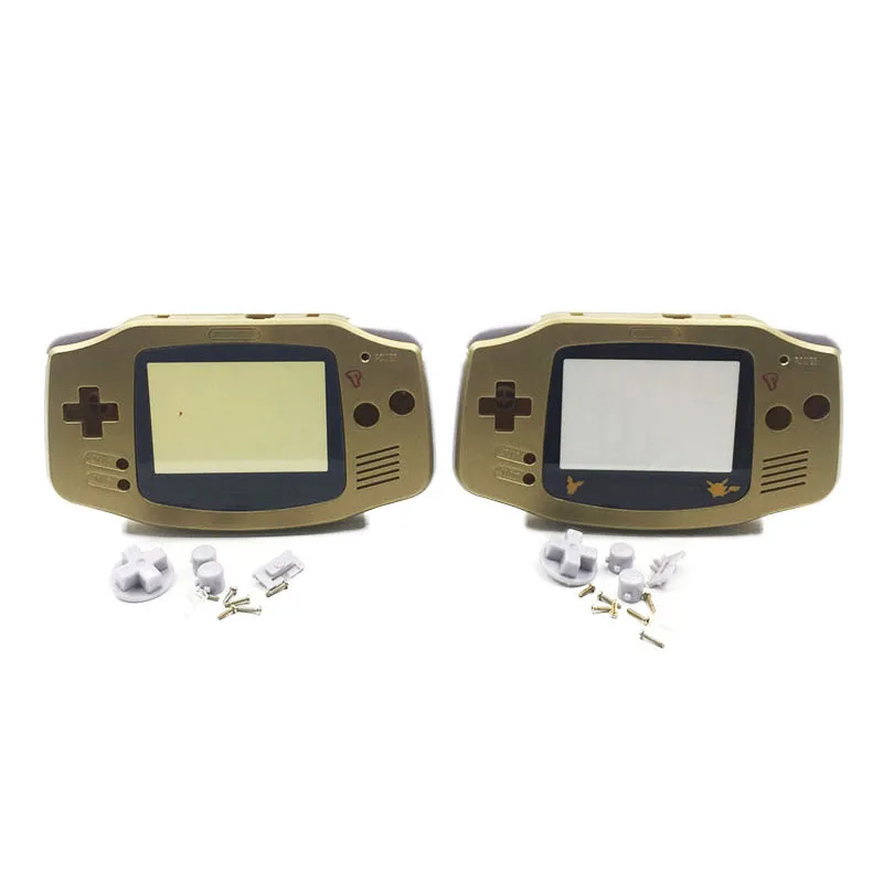 Золото Пластик Корпус Shell кожи для nintendo Gameboy Advance GBA чехол