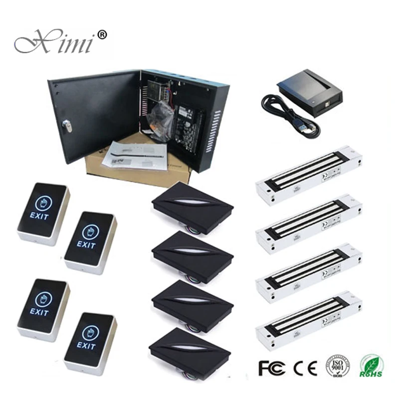 C3-400 Access Control System TCP/IP Door Access Control Panel Access Control Board With 280KG 600LBS Magnetic Lock 125KHZ Reader
C3-400 Access Control System TCP/IP Door Access Control Panel Access Control Board With 280KG 600LBS Magnetic Lock 125KHZ Reader