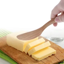 Прямая поставка и Деревянный Нож для крема и масла деревянный распорный Шпатель скребок сервировочная столовая посуда APR28