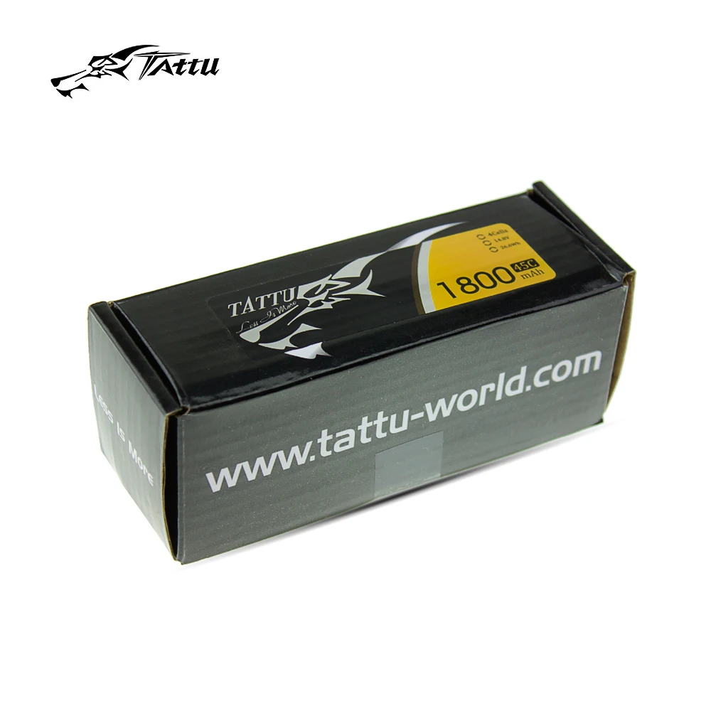 Литий полимерный аккумулятор TATTU 45C 4S 14 8 в 1300 мАч 1550 1800 с разъемом XT60 для