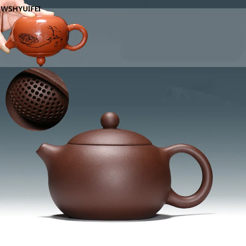 280 мл аутентичный Исин чайник мастер ручной работы китайский здоровье Фиолетовый Глиняный чайный набор кунг-фу Xi Shi горшок Многофункциональный выбор