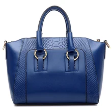 

SNNY Women's Shoulder Bag in imitation leather Satchel Cross Body Tote Bag (Blue)
