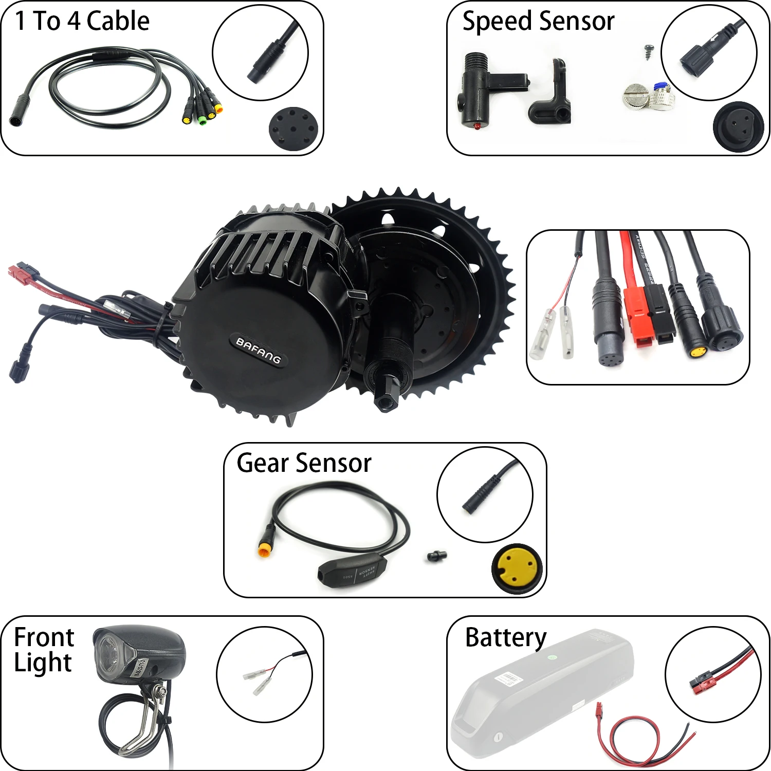 Excellent Bafang BBSHD 48V 1000W 100mm Mid Crank Drive Motor Kits 850C C965 SW102 Lcd Display Geared Motor Kit Eletric Bicycle Ebike Kits 2