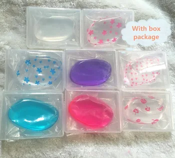 

Silicone Makeup Cosmetic Puffs Clear Jelly Puff Health Transparent Sponge Beauty tools not Sponge Powder BB CC Puff, 100pcs