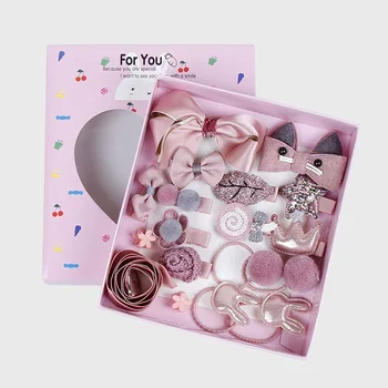 

18 Gift Set Children Hairpin Hair Accessories Korean Princess Girl Hairpin Headdress Baby Clip Tide