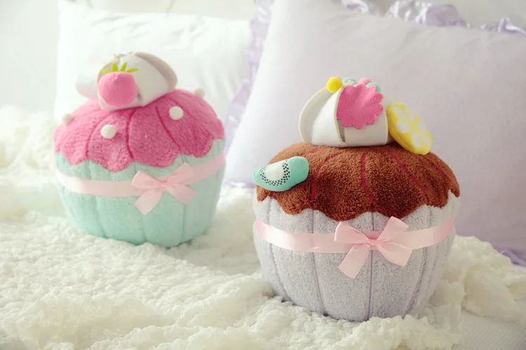 Mignon Cupcake Coussin En Peluche Creme Glacee Gateau Macaron Dessert 32 Cm Pp Coton Coussin Oreiller Poupee Jouets Aliexpress