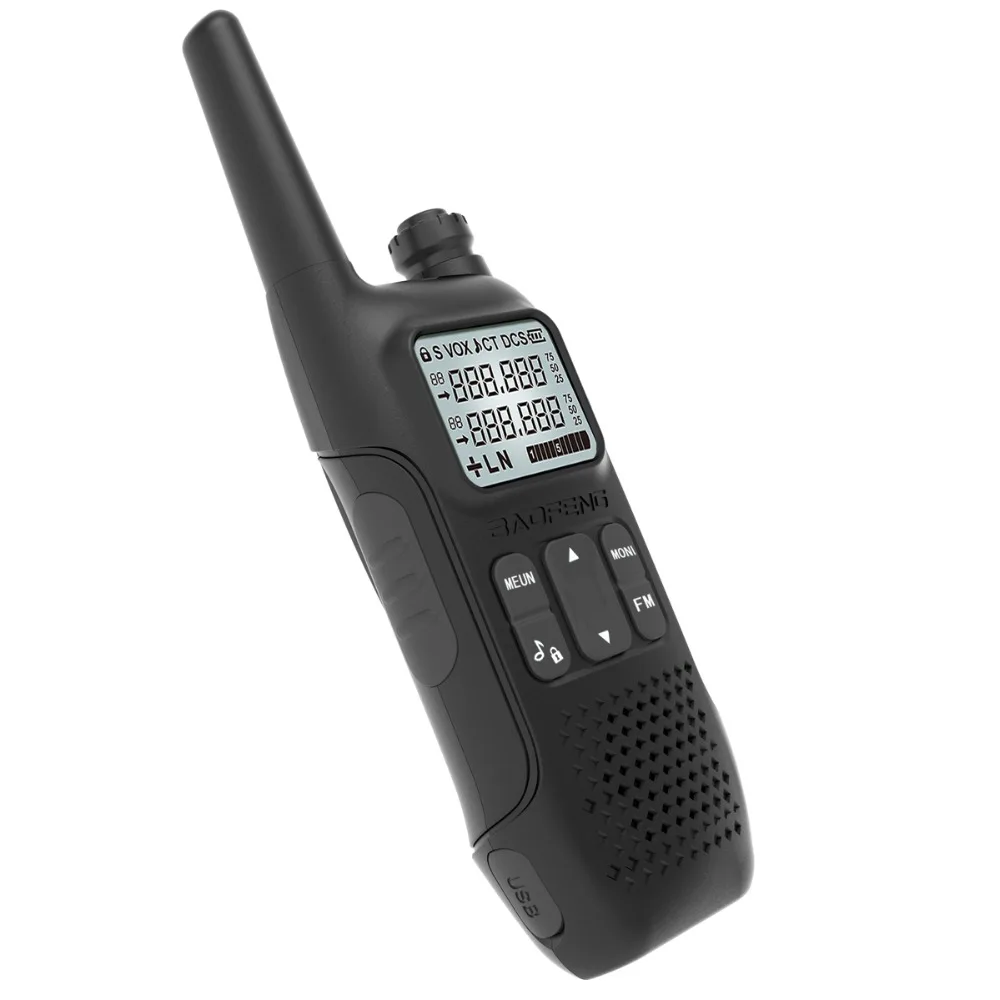 2 шт BAOFENG BF-U9 8 Вт мини UHF 400-470 МГц FM иди и болтай Walkie Talkie “иди и USB коротковолновым приемником Портативный радио UV-5R BF-888S UV-82