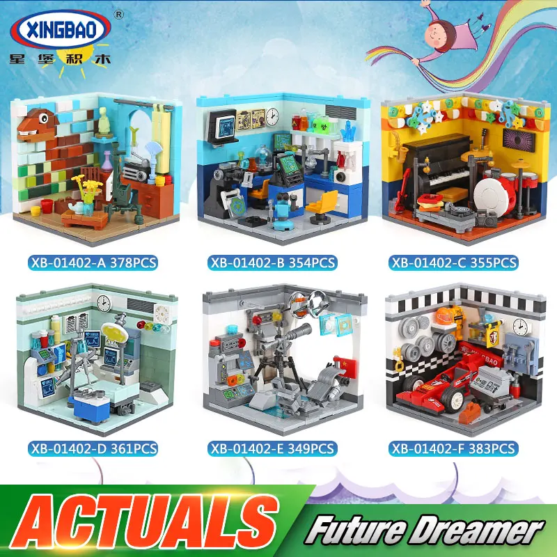 

XINGBAO 01402 Genuine Building Series The Future Dreams House Set Building Blocks Bricks Educational Kid Toys As Christmas Gifts