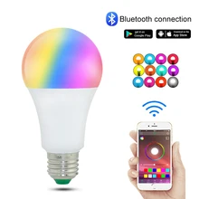 E27/B22 беспроводной Bluetooth RGB волшебный светильник лампа 15 Вт RGB светодиодный светильник Точечный светильник Лампада ампула Bombilla лампа Домашний Светильник ing