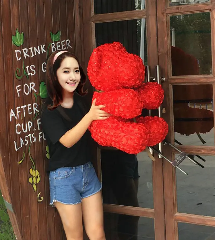 60cm Rose Teddy Bear Toys Stuffed Soft Bear Doll Valentine's Day Birthday Gift For Girlfriend Special Gift For Herl 60cm Rose Teddy Bear Toys Stuffed Soft Bear Doll Valentine's Day Birthday Gift For Girlfriend Special Gift For Herl