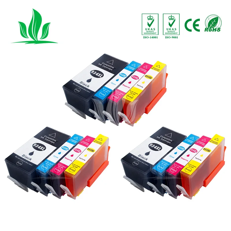 

12pcs 934XL Compatible Ink Cartridge for HP934 HP934XL HP 934, suit for Officejet Pro 6835 6830 6815 6230 6812 Printer