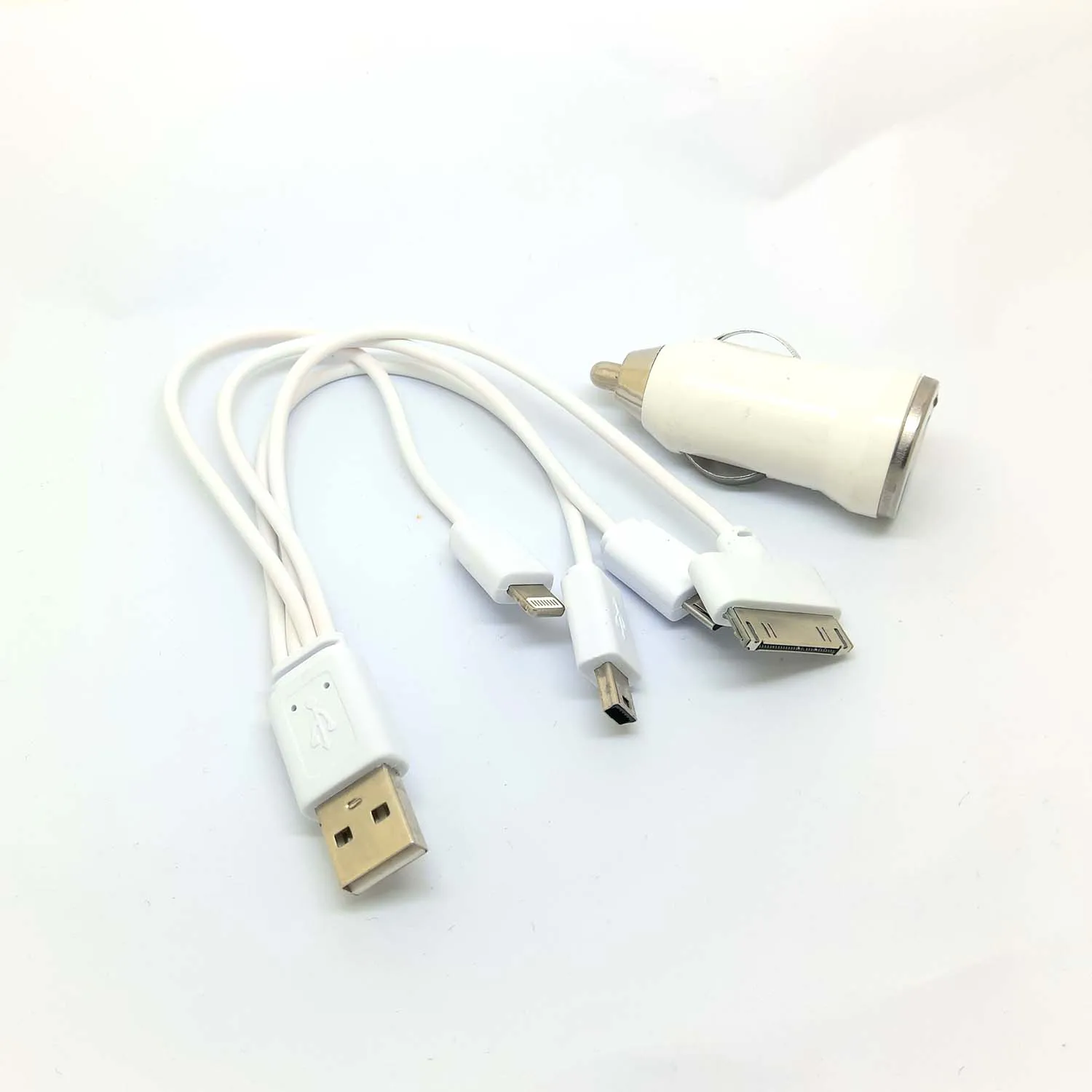 4в1 универсальное настенное зарядное устройство USB для путешествий зарядный кабель 4в1-USB+ Автомобильное зарядное устройство-кабель для iPhone-4-5 6-ipod-nokia-samsung-HTC