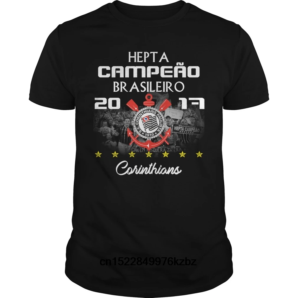 Забавная Мужская футболка Женская Новинка Corinthians Paulista Hepta campeao крутая