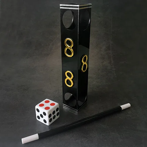 Jumbo Dice Tunnel Magic Tricks Dice Spots Change in Tunnel Magia Magician Stage Illusion Gimmick Props Funny Mentalism magic props listen dice