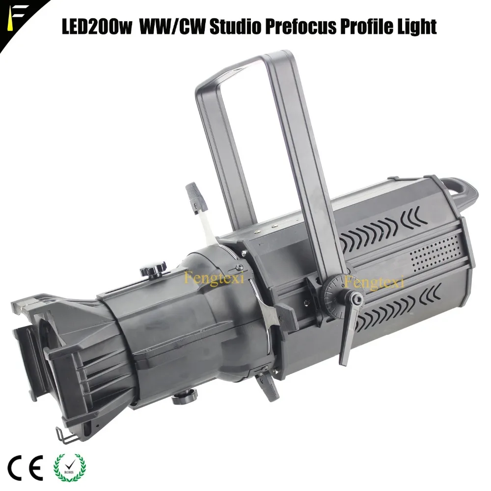 

3DMX Channel Full Power 200w LED WW CW White Lighting FIS Profile Imaging Light Silent Surface Blinder Spot for Studio T Stage