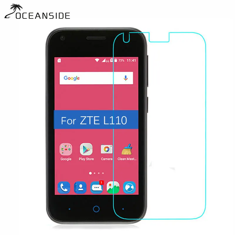 

For ZTE Blade L110 A110 Screen Protector 2.5D 9H Tempered Glass Safety Protective Film On L A 110 A110/L110 wipe zte L110
