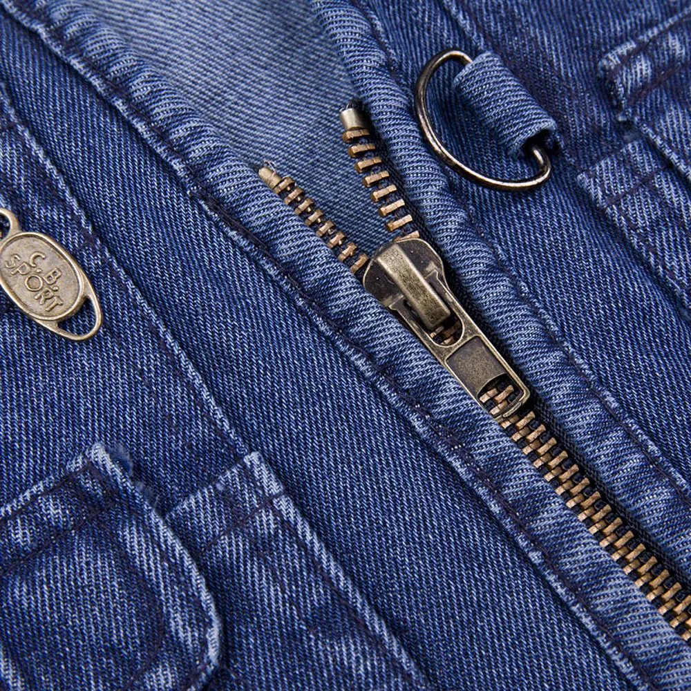 Free shipping Male Denim Vests Men 5XL 6XL 7XL Vest Mens Outdoors Cotton Multi Pocket Sleevless Jean Jacket Men Jeans Masculino 5