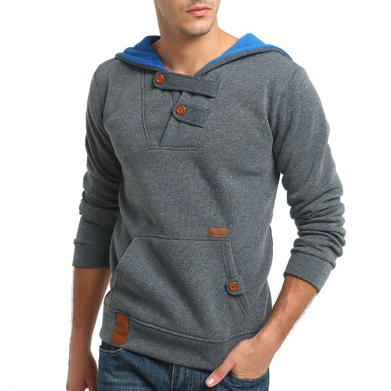 

Brand 2018 Hoodie Simple Hit Color Hoodies Men Fashion Tracksuit Male Sweatshirt Hoody Mens Purpose Tour