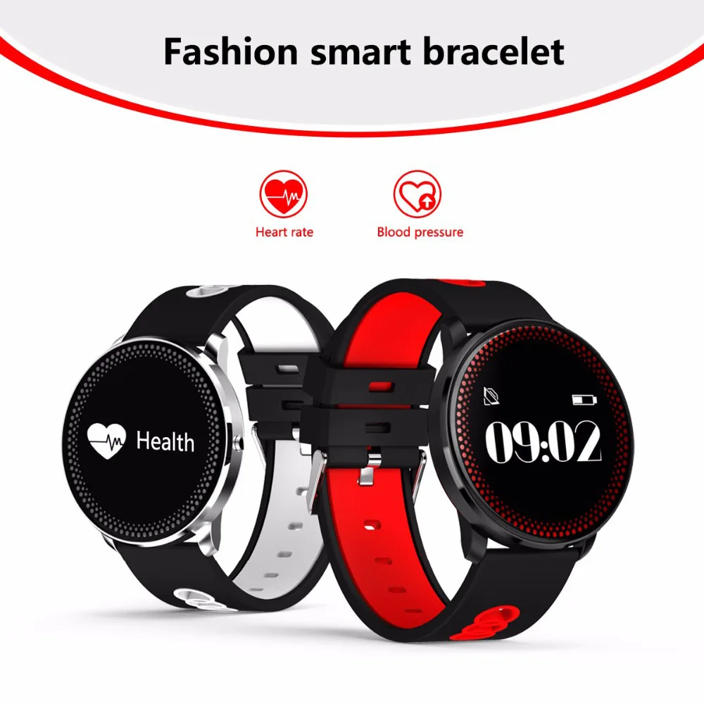 

F12 Smart Watch Bracelet Health Assistant Heart Rate Blood Pressure Sport Tracker Smart Wristband for iPhone X 8 Plus Mi Band 2